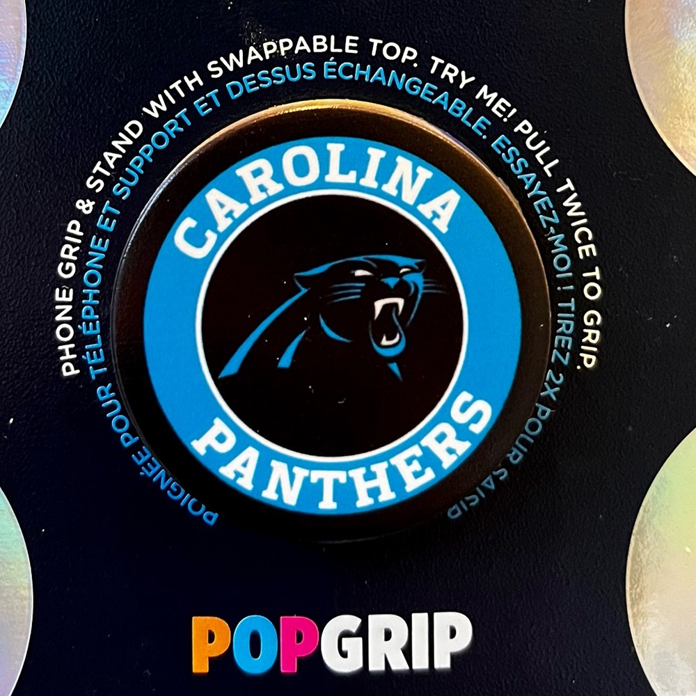 Carolina Panthers Phone Grip - Picture 1 of 1